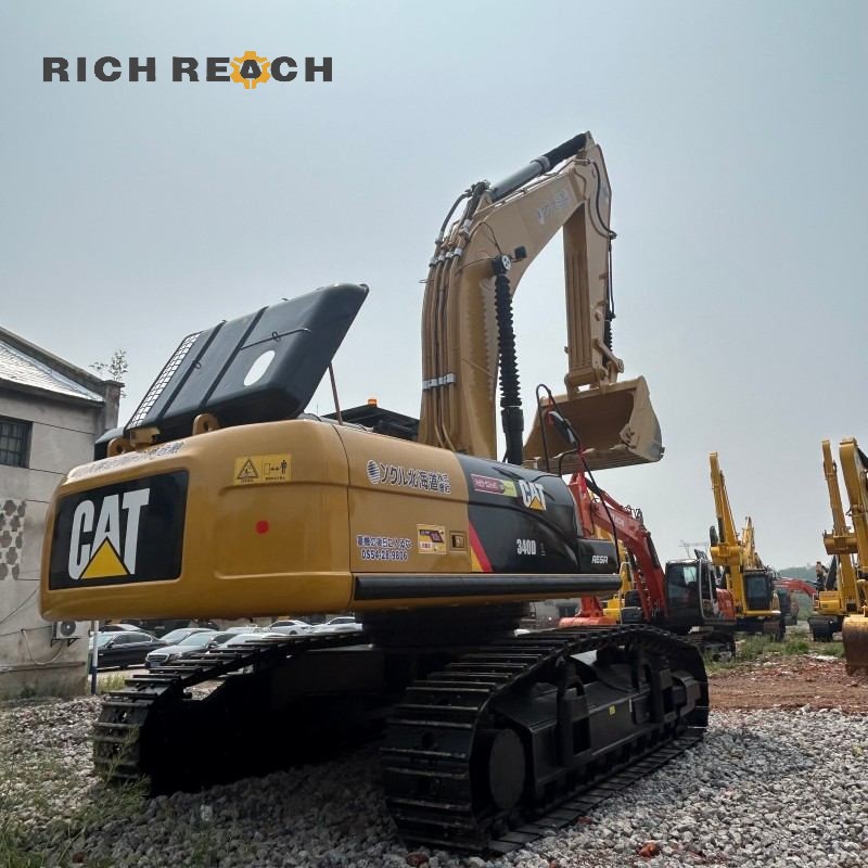 2025 Cat 340DL front view $77,580 excavator
